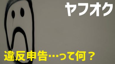 決定版 ヤフオクでしつこく違反申告を受けた 理由や対処法を解説 嫌がらせは無視でok だてきなお